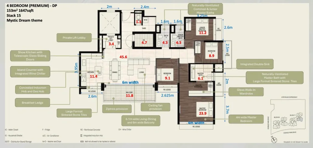 Lyndenwoods Four Bedrooms Floor Plan