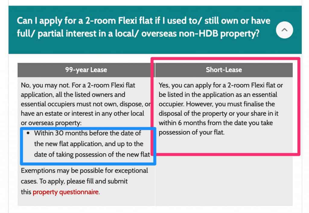 You can buy a BTO for 2 room flex even if you have just sold your private property